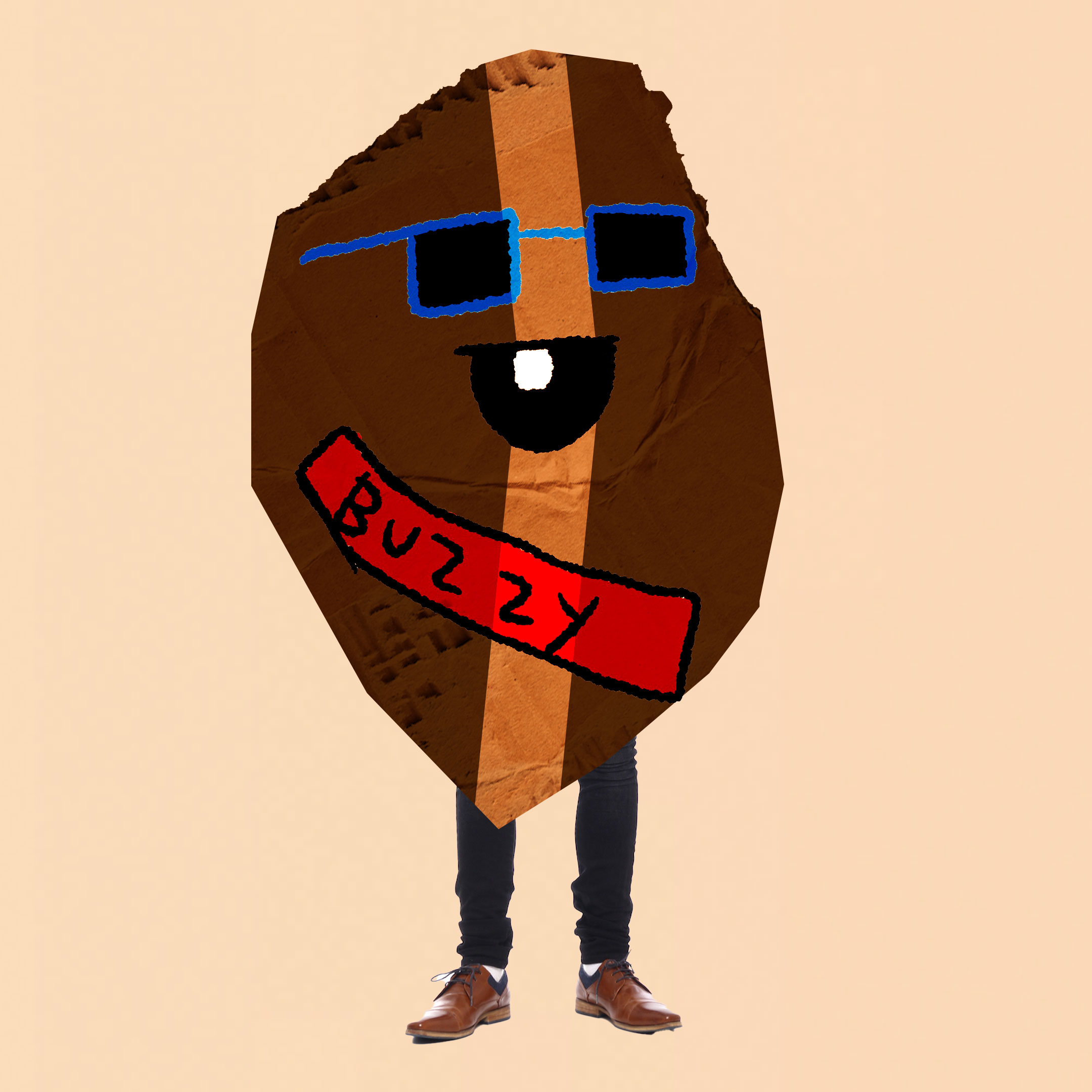 buzzy the bean cardboard