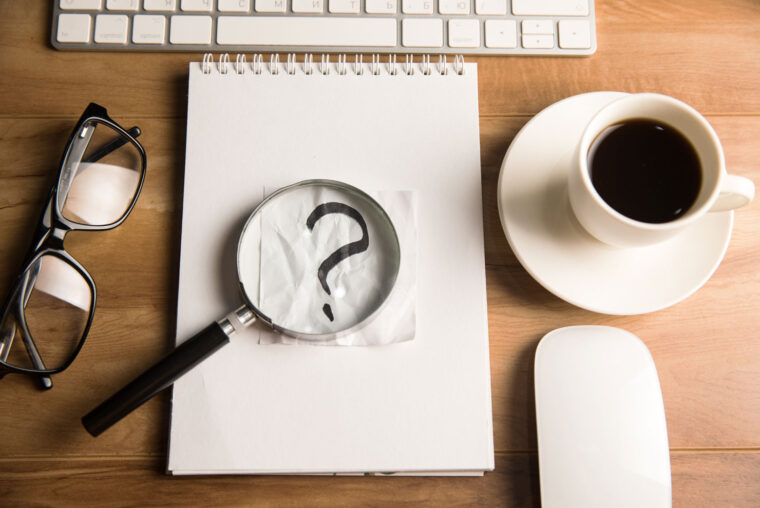 question mark coffee