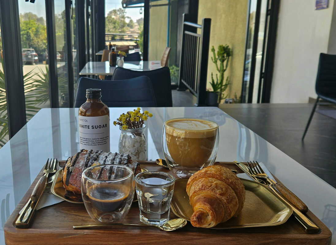 caffeol coffee 04 tidenek haileselassie pain au chocolat espresso croissant oatmilk latte