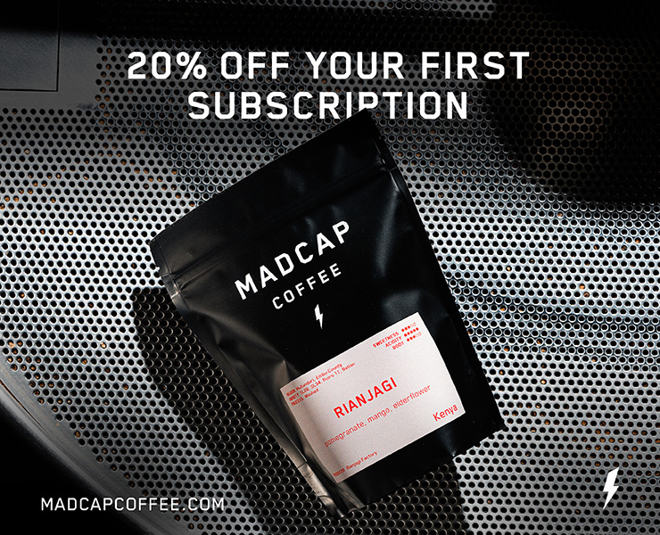 banner advertising madcap coffee