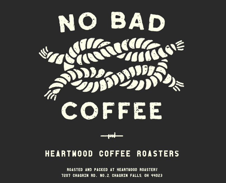 banner advertising Heartwood Coffee Roasters