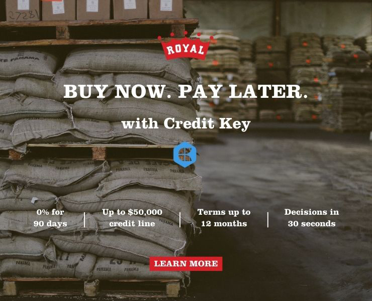 banner advertising Royal Coffee