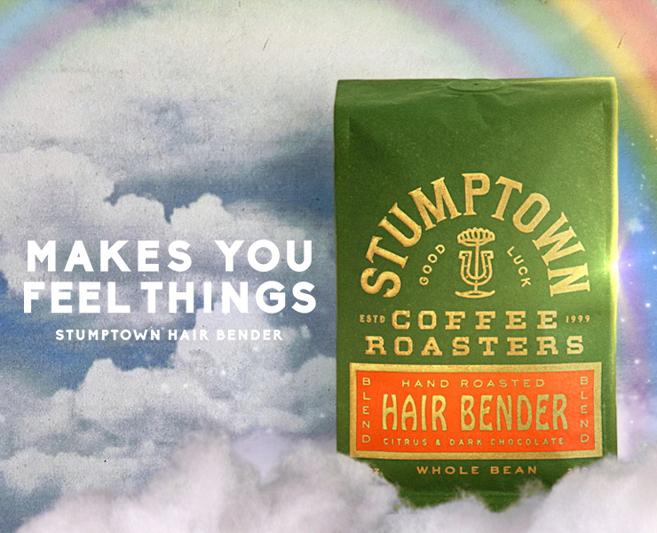 banner advertising stumptown coffee roasters