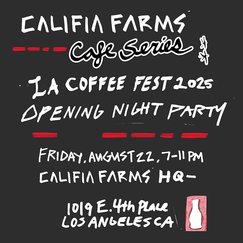califia farms cafe series party sprudge event calendar