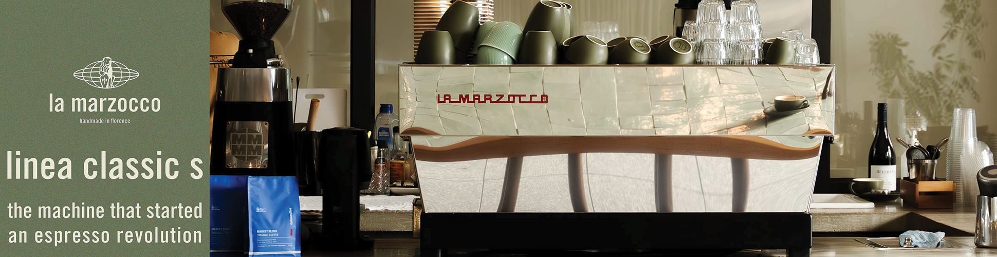 banner advertising La Marzocco