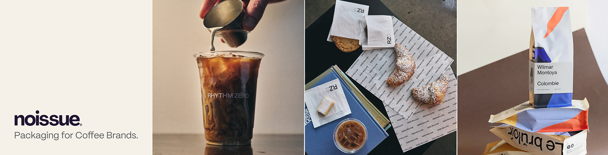 banner advertising noissue packaging for brands