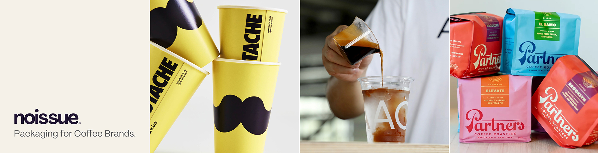 banner advertising noissue packaging for brands