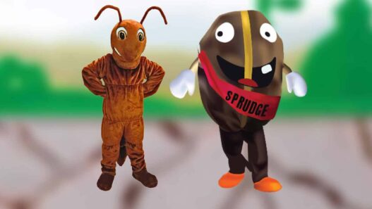 spesh and ant mascots