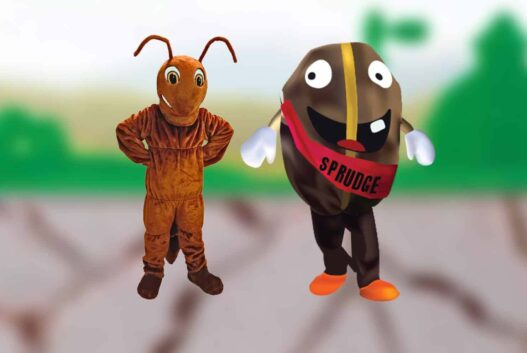 spesh and ant mascots