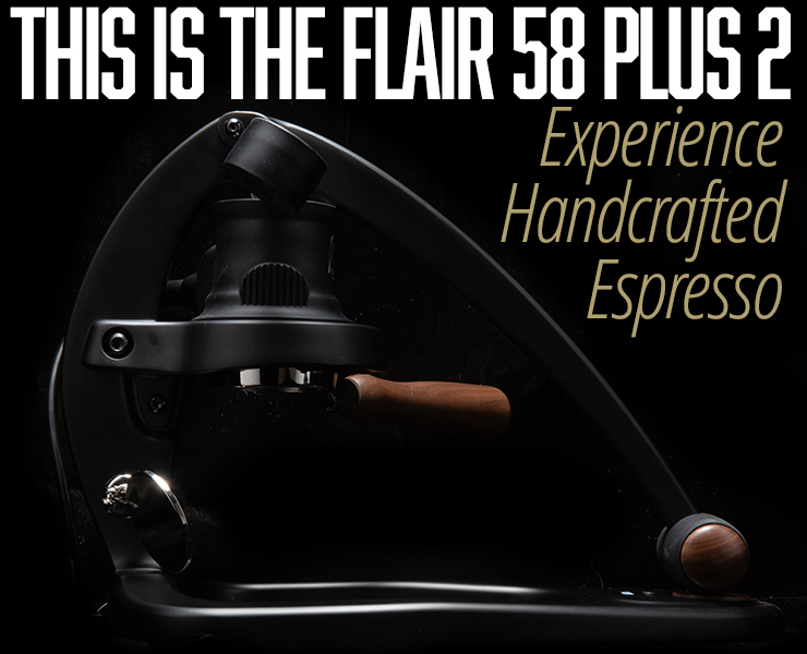 banner advertising Flair Espresso products