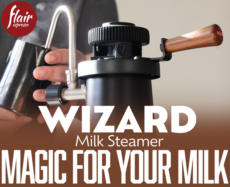 banner advertising Flair Espresso products