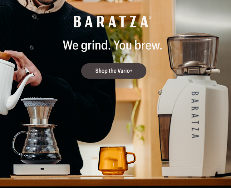 banner advertising Baratza grinders