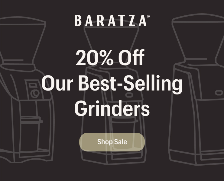 banner advertising Baratza grinders
