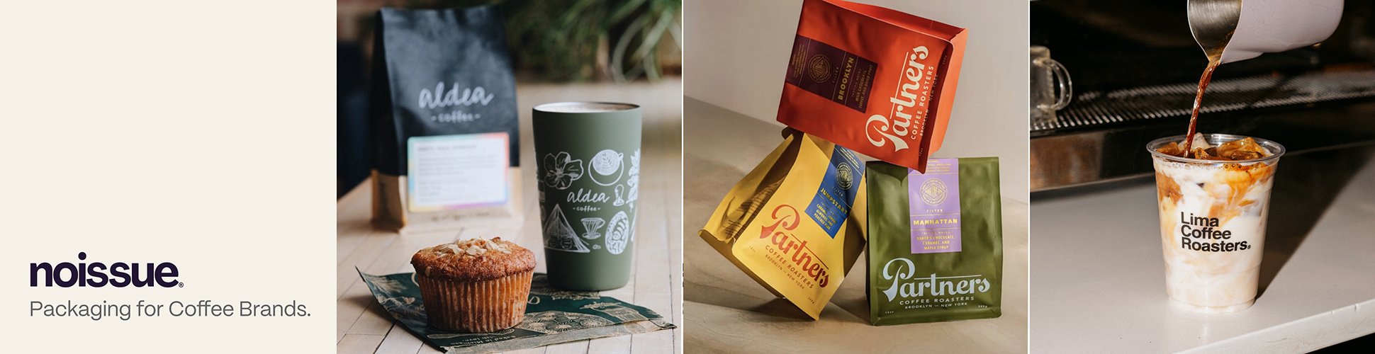 banner advertising noissue packaging for brands