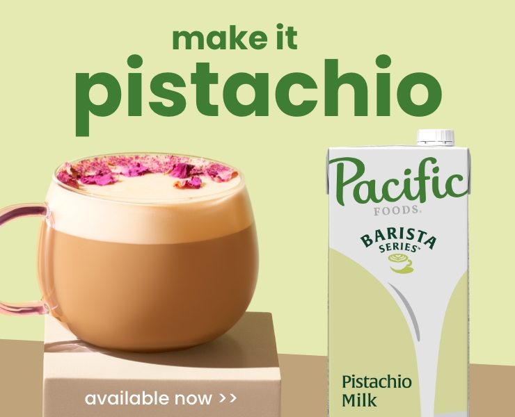 banner advertising pacific foods barista series plant milks