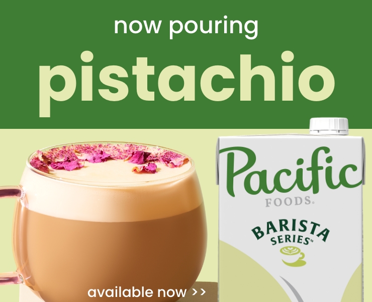 banner advertising pacific foods barista series plant milks