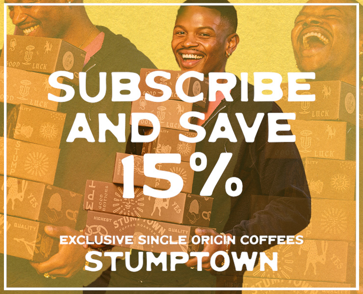 banner advertising stumptown coffee roasters