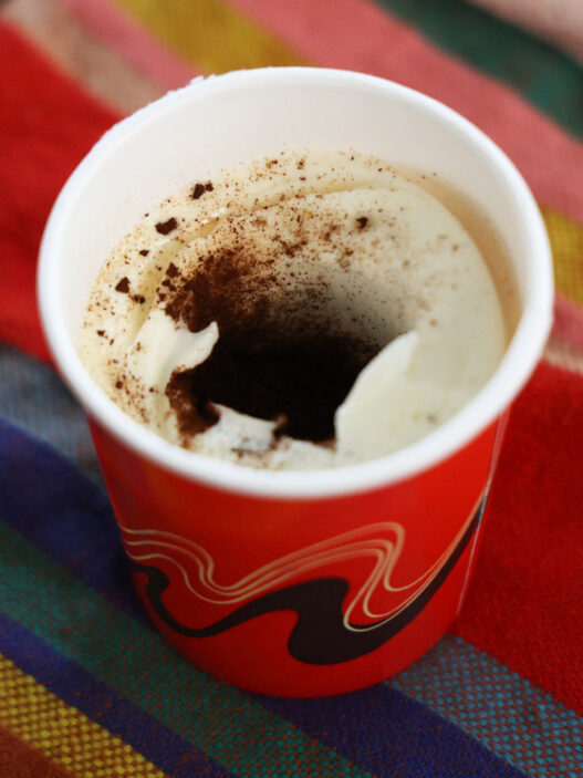 trader joes espresso affogato close up