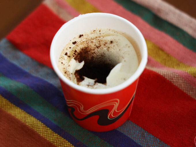 trader joes espresso affogato close up