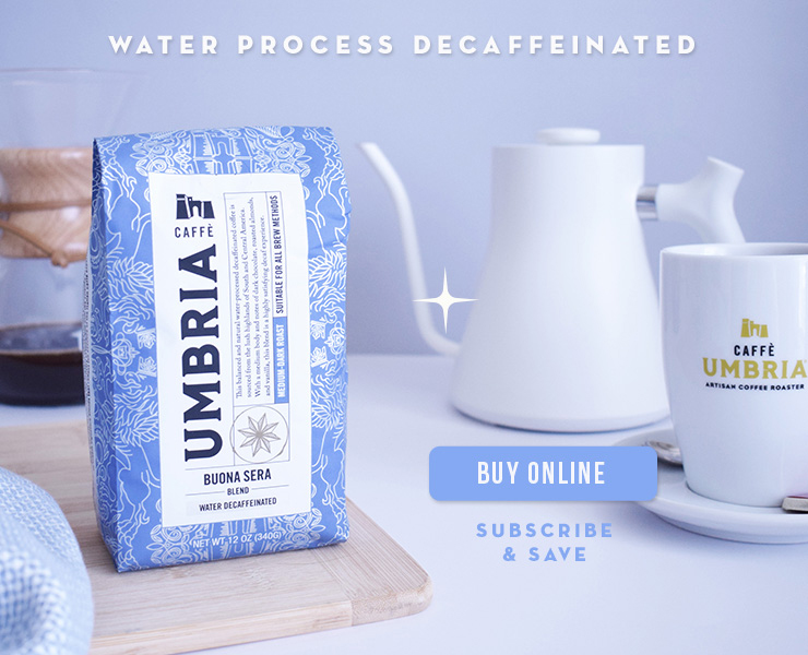 banner advertising Caffé Umbria