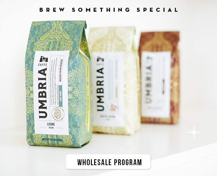 banner advertising Caffé Umbria