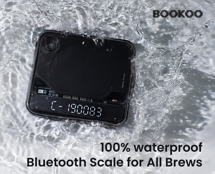 banner advertising BOOKOO coffee gear