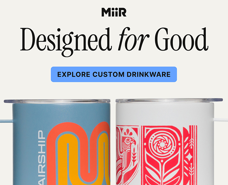 banner advertising MiiR products