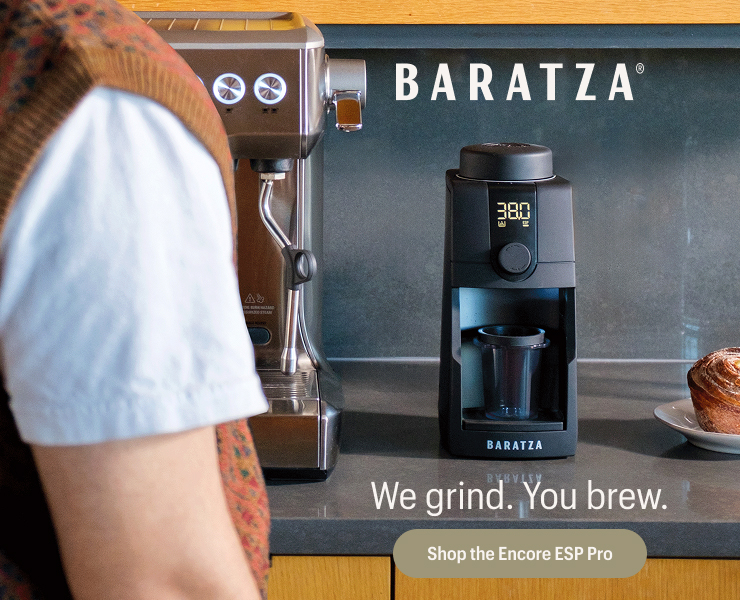 banner advertising Baratza grinders