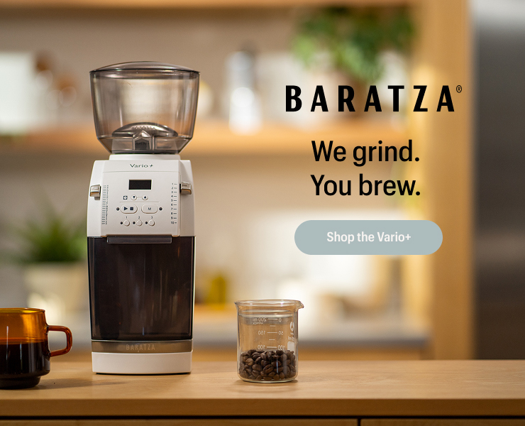 banner advertising Baratza grinders
