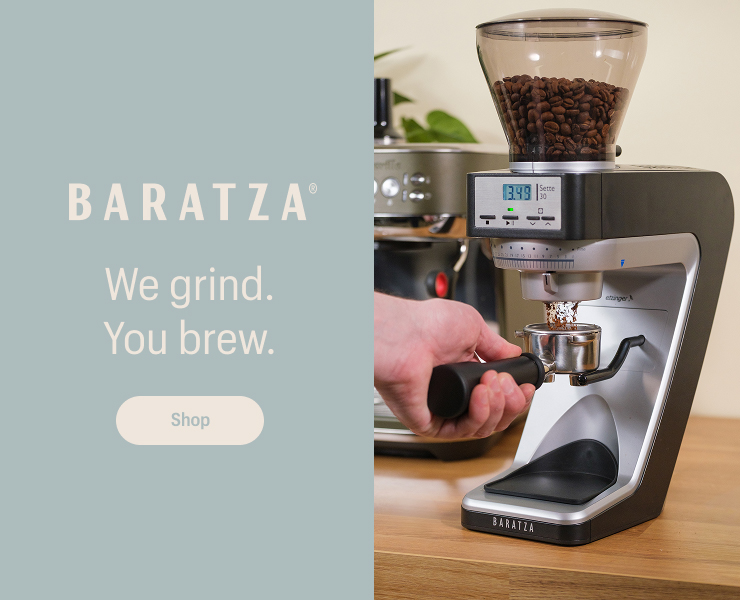 banner advertising Baratza grinders