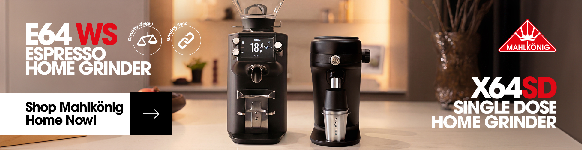 banner advertising Mahlkoenig Grinders