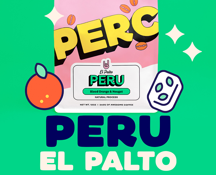 banner advertising perc coffee