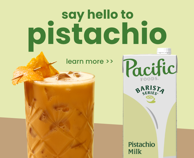 banner advertising pacific foods barista series plant milks