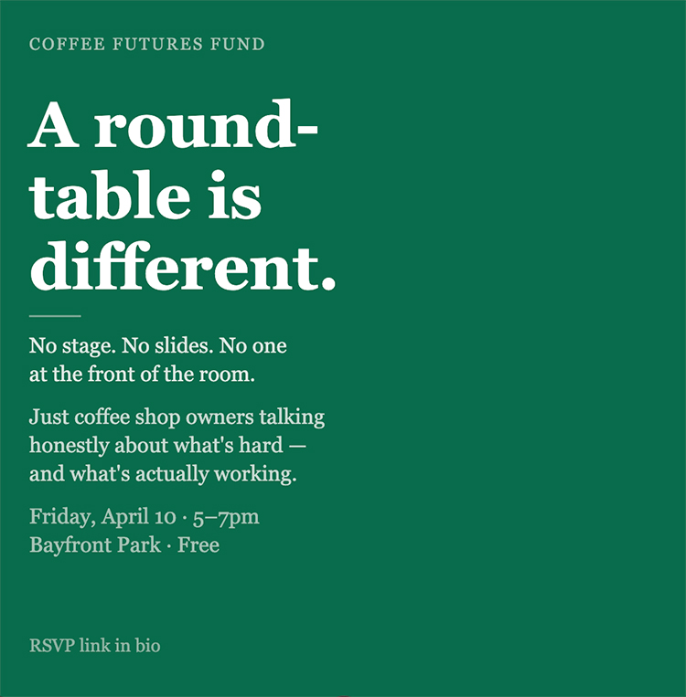 round table sprudge calendar