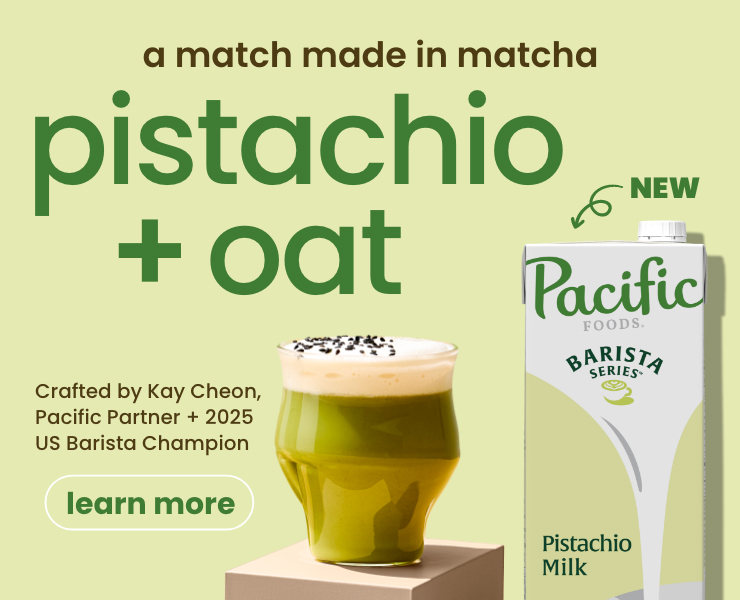banner advertising pacific foods barista series plant milks