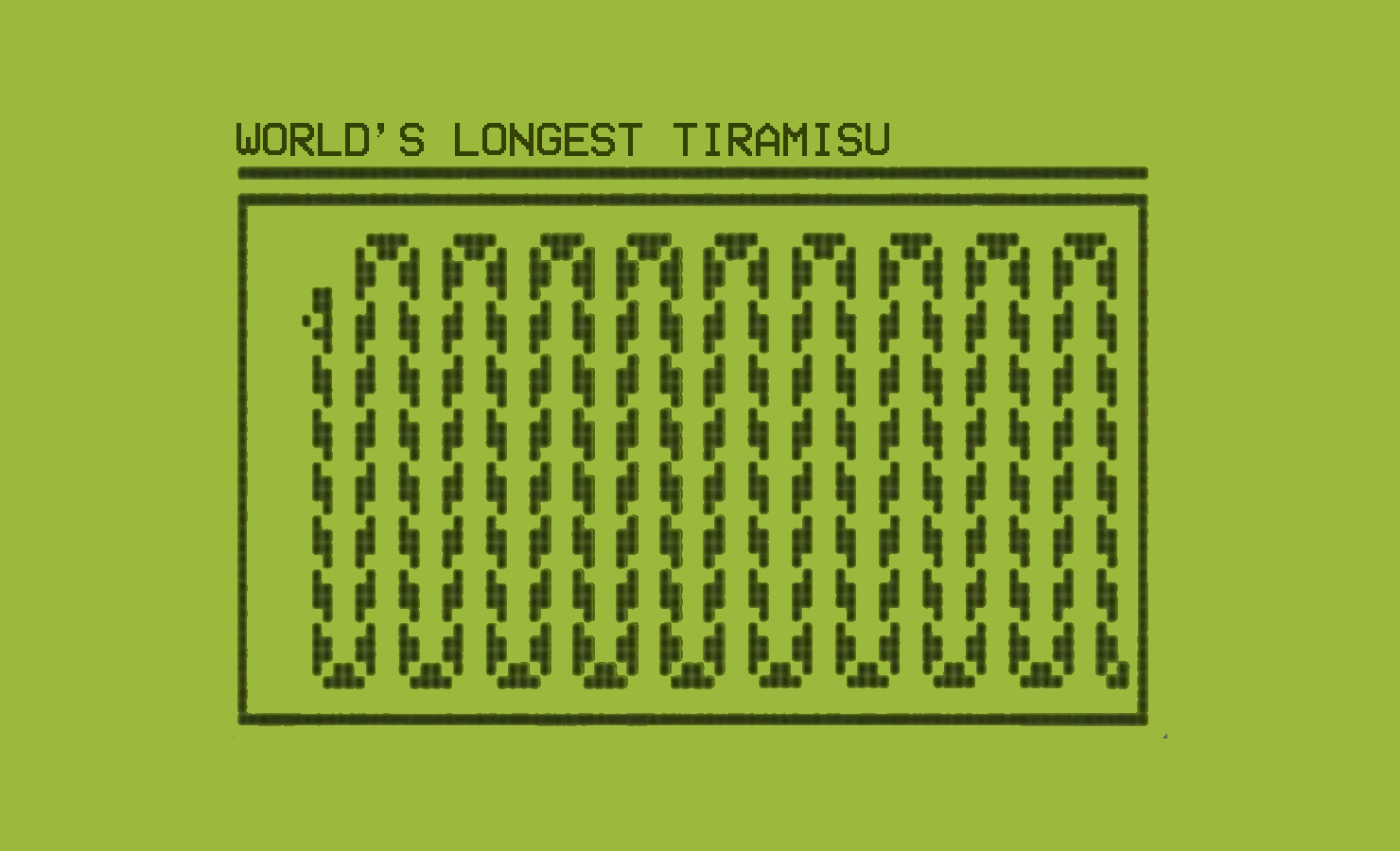 World's Longest Tiramisu Is Over A Quarter Mile Long | Sprudge Coffee