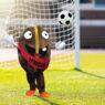 kids play football. child at soccer field.