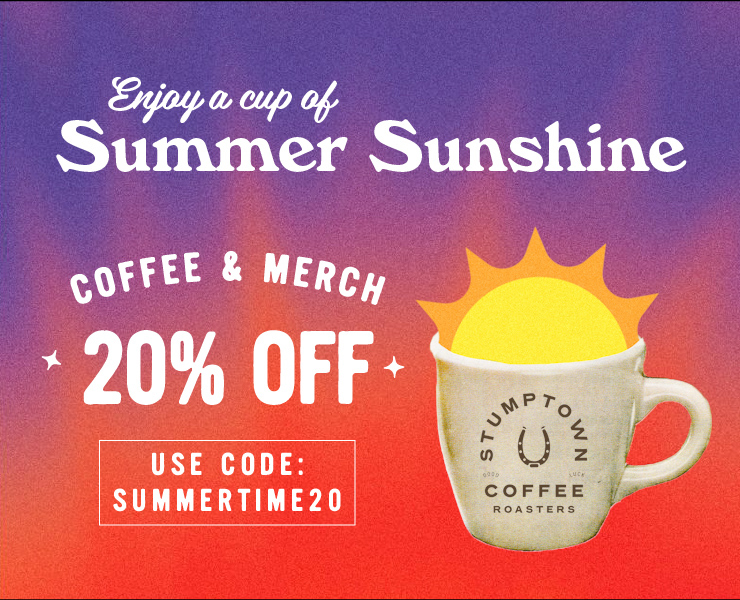 banner advertising stumptown coffee