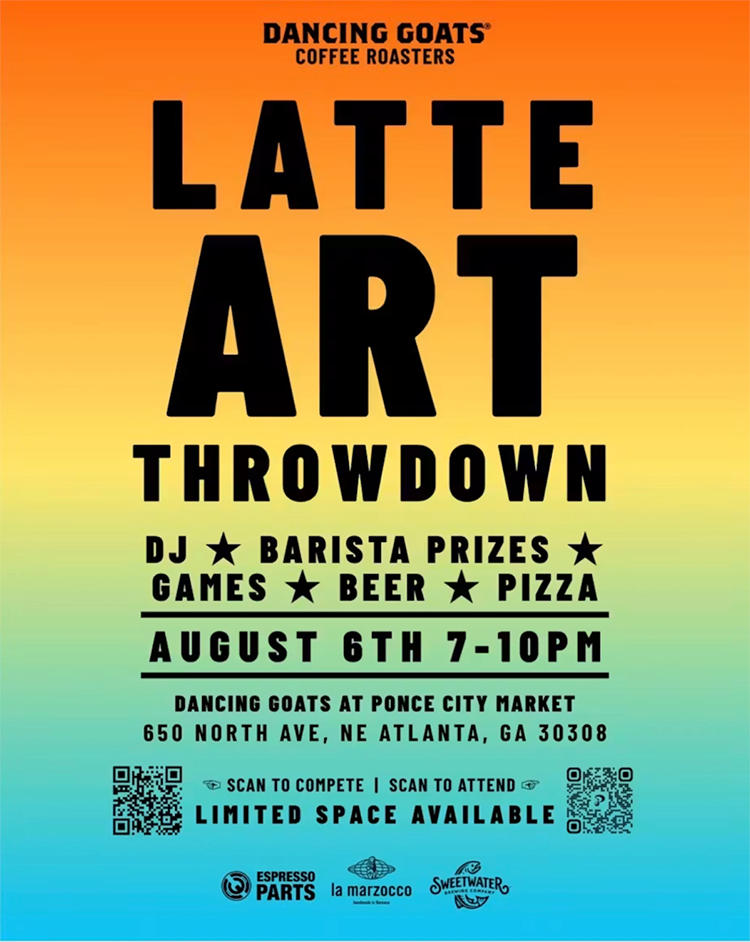 dancing goats latte art event