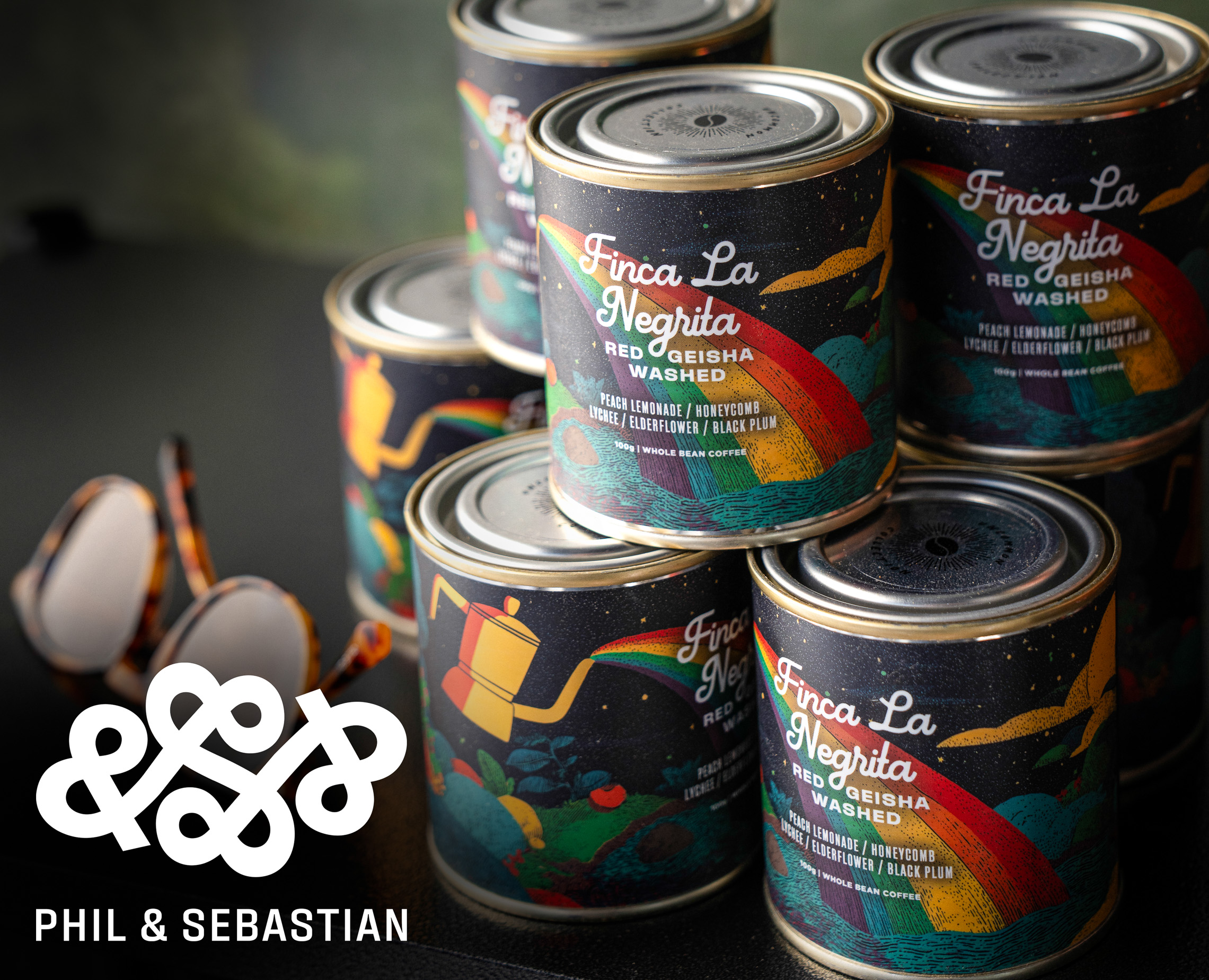 banner advertising phil & sebastian coffee roasters