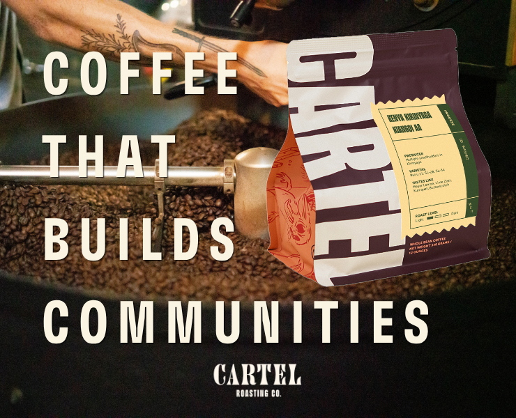 banner advertising Cartel Roasting Co