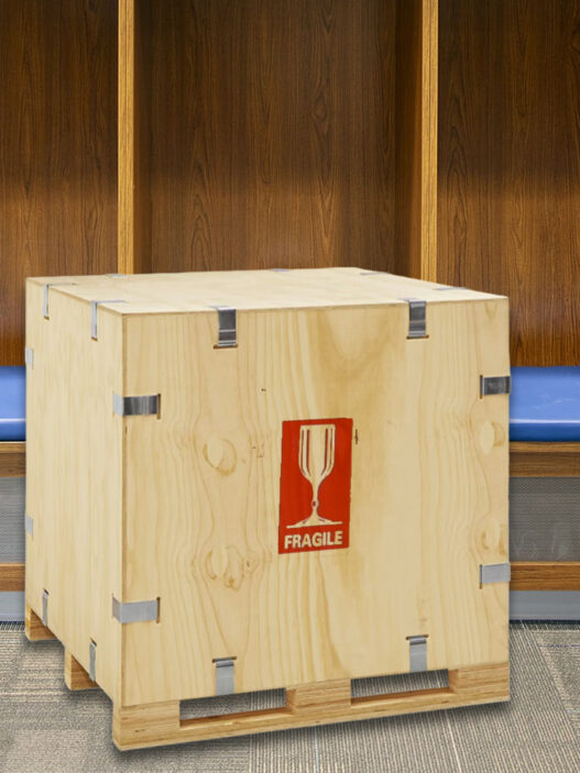 freight box in locker room