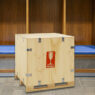 freight box in locker room