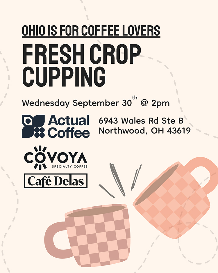 fresh crop cupping covoya sprudge event