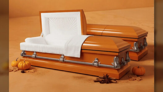 pumpkin spice casket