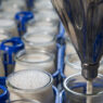 production of yogurt in a farm, homemade cow's milk yoghurt